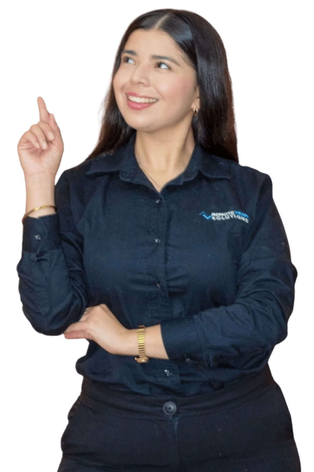 Colaboradora de WorkAtRTS sonriendo